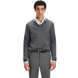 HUGO BOSS Melba V-hals trui van zuivere scheerwol