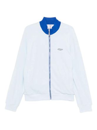 Casablanca velour zip track jacket - Blu