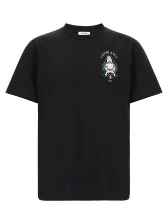 Casablanca Black Graphic Crew Neck T-Shirt