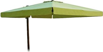 Frontgate Square Side Mount Replacement Canopy - Solution-Dyed Polyester, Vanilla - Frontgate