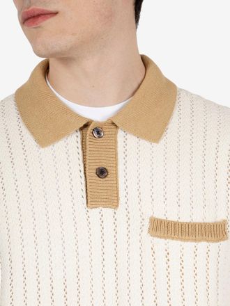 Obey Jasper polo sweater unbleached multi