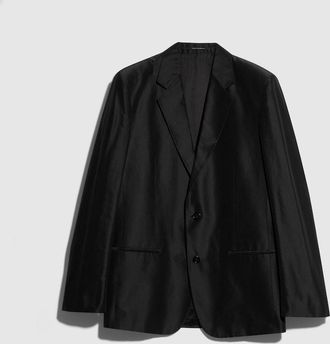 Gucci Fine Silk Faille Jacket, Black, Ready-to-wear