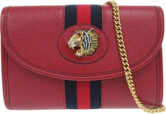 Gucci Pre-owned Gucci Mini Calfskin Rajah Web Chain Crossbody Ladies AW63ETUGEOZ6YX9G