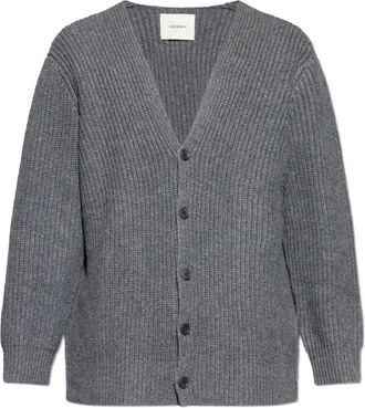 Lisa Yang Leander Cardigan - Heren - Cashmere truien - Grijs - L - Kasjmier - Truien & Vesten