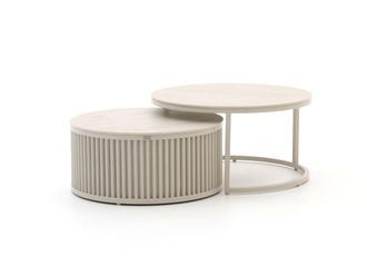 Bellagio la vita attrattiva + 15% kassakorting | Bellagio Oriago lounge tuintafelset &oslash;85cm(h:45cm)/&oslash;78cm (h:36cm)