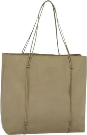 Prada Pre-owned Leather prada-bags - Dames - Vintage Shopper - Beige - ONE Size - Leer - Vintage