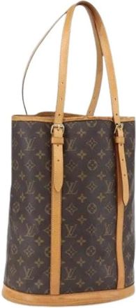 Louis Vuitton Pre-owned Bucket Bags, female, Brown, Size: ONE SIZE Pre-owned Bucket Bag