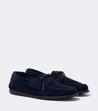Saman Amel City Moc suede boat shoes