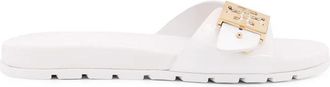 Tory Burch Stijlvolle Gesp Sandalen - Dames - Sandalen - Wit - 36 EU - Polyester - Schoenen