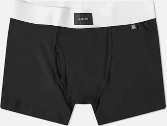 Amiri Mens AMIRI FRONT LABEL BOXERS BLACK / WHITE - Size: 29/28/32