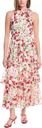 Julia Jordan Printed Chiffon Maxi Dress