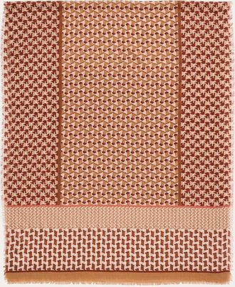 Alonpi Mens Printed Wool Scarf