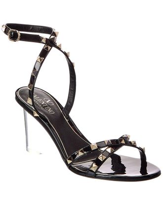 Valentino Rockstud 75 Patent Wedge Sandal
