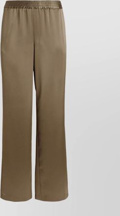 Pantaloni Torino wide leg trousers in smooth satin