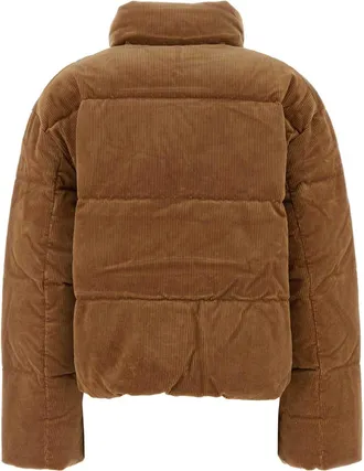 Polo Ralph Lauren Stretch Velvet Down Jacket - Tan