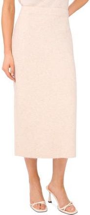 CeCe by Cynthia Steffe Rib Sweater Midi Skirt in Malted at Nordstrom Rack, Size X-Large