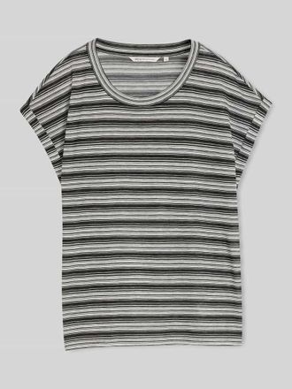 Tom Tailor Denim Regular Fit T-Shirt aus Viskose-Mix in Black, Gr&ouml;&szlig;e XS