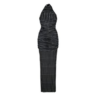 Patou Maxi Dresses, female, Black, Size: S Long Draped Dress
