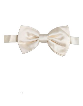 Dolce & Gabbana Silk Adjustable Bow Tie - White
