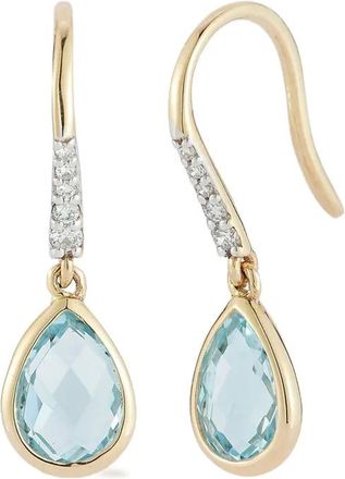 Mateo Bijoux 14kt gouden oorbellen met diamond