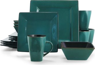 Gibson Home Kiesling 16 piece Dinnerware Set in Blue at Nordstrom