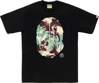 A Bathing Ape T-shirt con stampa camouflage - Nero