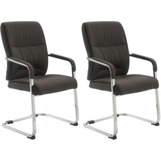 Clp Clp - Set De 2 Sillas Oscilantes Anubis Xxl En Tela Gris Oscuro