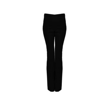 Patrizia Pepe Wide Trousers, female, Black, S, Elegant Flared Leg Trousers