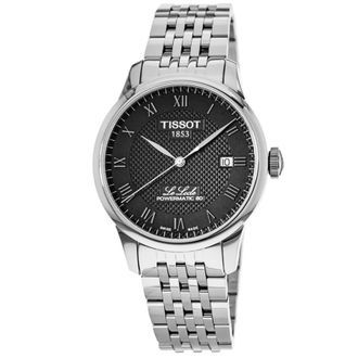 Tissot Le Locle Powermatic 80 Black Dial Stainless Steel Mens Watch T006.407.11.053.00