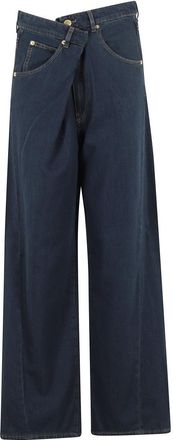 Darkpark Ines Fold Over Tencel Denim Jeans