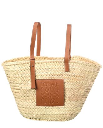 Loewe Raffia & Leather Tote