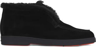 Santoni Fortune round-toe loafers - Black