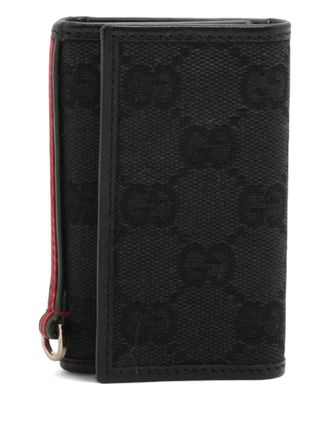 Gucci 2000s GG supreme Canvas keycase - Nero