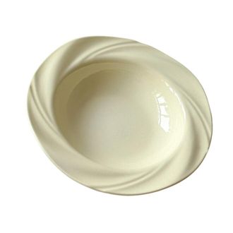 OEM Plato De Cer&aacute;mica Elegante Para Servir - Blanco Lechoso