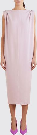 Balenciaga Abito midi in seta e lana