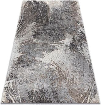 RugsX Rugsx - Alfombra Fusion 9617 Gris Oscuro / Marron - Abstracci&oacute;n, Moderna, Abstracta Brown 120x170 Cm