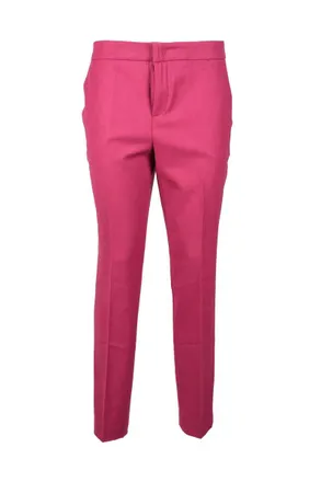 Twin-Set Wool Blend Stretch Trousers - Pink
