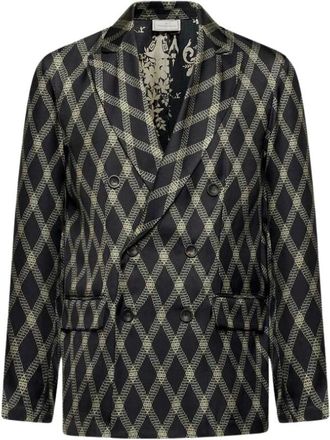 Pierre-Louis Mascia Fancy Jacket - Dames - Blazers - Zwart - XS - Leer - Jassen