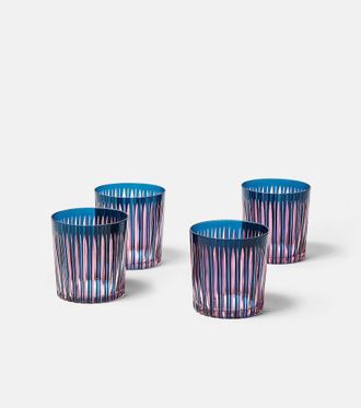 L'OBJET Prism set of 4 glasses