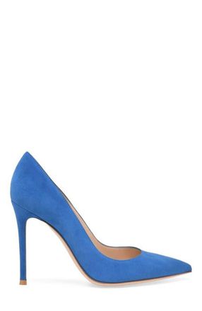 Gianvito Rossi Gianvito 105 Pumps in Blue Suede at Nordstrom, Size 36.5