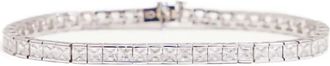 Izabel Display Bracciale Square Tennis - Bianco