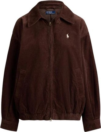 Polo Ralph Lauren Wale Jacket - Dames - Zomerjassen - Bruin - S - Katoen - Jassen