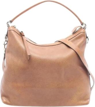 Gucci Pre-owned Vintage Schoudertas - Dames - Vintage Schoudertas - Bruin - ONE Size - Leer - Vintage