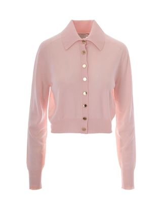 Sportmax Pink Lirica Wool Cardigan