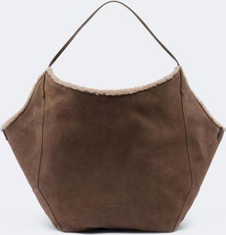 Brunello Cucinelli Duo Large reversible leather tote bag