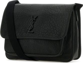 Saint Laurent Mens Niki Shoulder Bag Black Leather