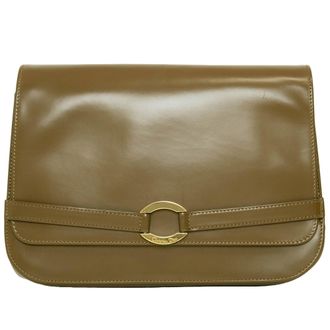 Dior Brown Leather Clutch Bag (Pre-Owned)