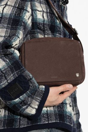 Loewe Pebble Medium Shoulder Bag, Mens, Brown