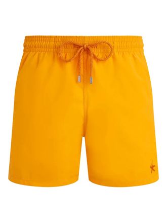 Vilebrequin drawstring swim shorts - men - Recycled Polyamide - L - Orange