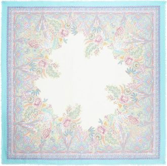 Etro paisley-print rectangle-shape scarf - women - Modal/Silk - One Size - Blue